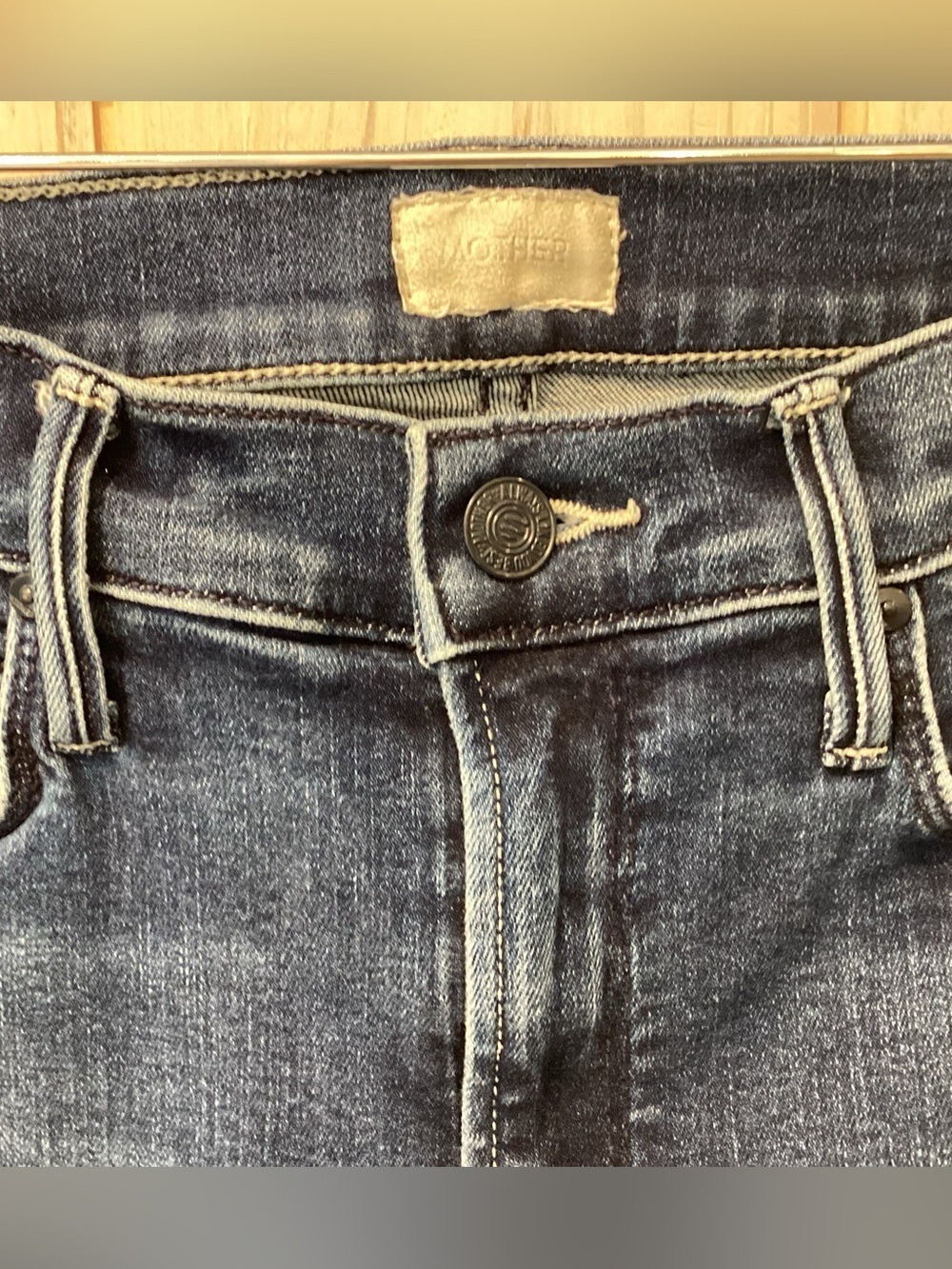 Mother The Mid Rise Dazzler Ankle Jeans Size 27 - Picture 4 of 6